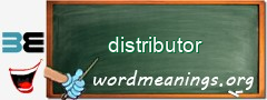 WordMeaning blackboard for distributor